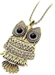 Vintage Antique black eye bronze owl...
