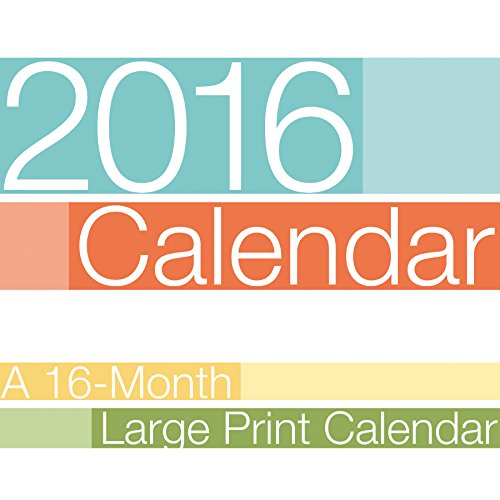 Large Print 2016 Wall Calendar
