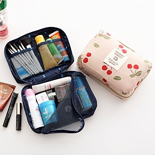 Chois® Portable Soft Material Cute Comestic Handbag Date Line Organizer Korean Style 4