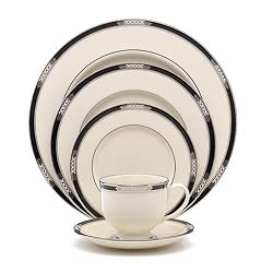 Lenox Hancock Platinum Ivory China 5-Piece Place Setting, Service for 1