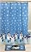 Snowman Christmas Holiday Winter Fabric Shower Curtain