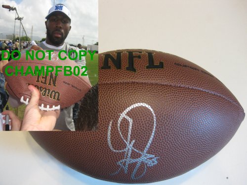 GREG JENNINGS,GREEN BAY PACKERS,SUPER BOWL CHAMPS,SIGNED,AUTOGRAPHED,NFL FOOTBALL,WITH PROOF + COA