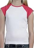 Bella Girl Baby Rib Cap Sleeve Raglan T-Shirts. 9020