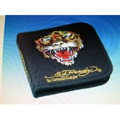 Ed Hardy CD Aufbewahrungstasche Tiger f�r 24 CDs