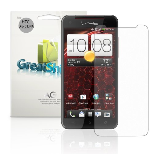 GreatShield Ultra Anti-Glare (Matte) Clear Screen Protector Film for Verizon HTC Droid DNA (3 Pack) GreatShield Ultra Anti-Glare (Matte) Clear Screen Protector Film for Verizon HTC Droid DNA (3 Pack)