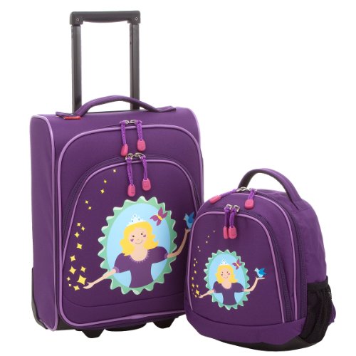 Travelite Youngster Prinzessin Kindertrolley Set mit Rucksack 2tlg. (lila)