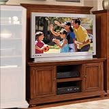 Home Styles Furniture Homestead Wood TV Stand with Back Panel in Distressed ....