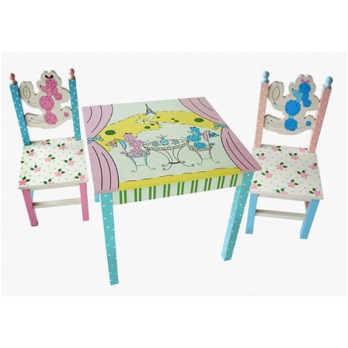 Kitchen: Poodles in Paris Table and 2 Chairs