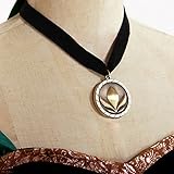 American Vogue FROZEN ANNA CORONATION Costume Dress (11-12 & Necklace)