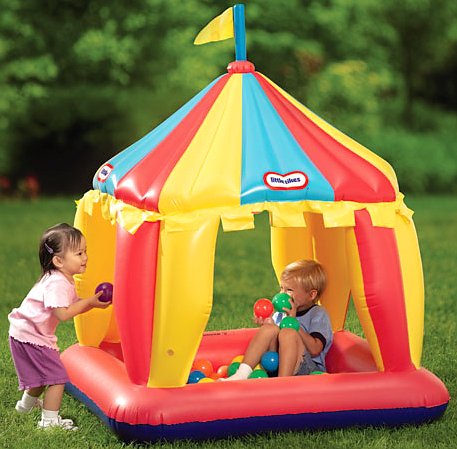 Childrens Toyshop  Toys : Little Tikes Carnival Tent Play Centre with playballs