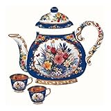 Image Sunsout Floral Teapot 1000 Piece Jigsaw Puzzle