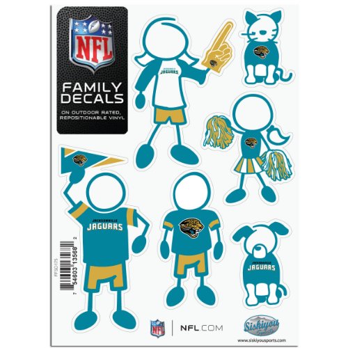 NFL Jacksonville Jaguars Small Family Decal Set