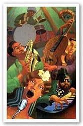 Jazz Quintet by Justin Bua 18"x30" Art Print Poster
