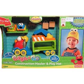 Sesame Street Giggle and Go Construction Hauler and Play Hat by Sesame Street