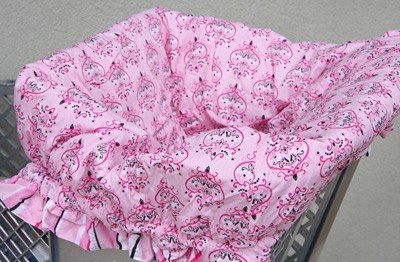 Buy Low Price Caden Lane Pink Damask Shopping Cart Cover pinkdamaskshopcartcover