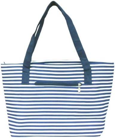 Zipper Canvas Tote Bag