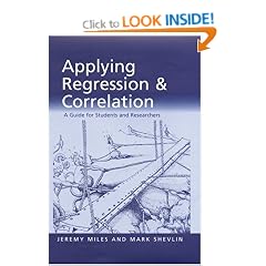 Applying Regression and Correlation: A Guide for Students and Researchers
