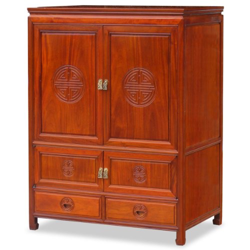 Rosewood TV Cabinet - Chinese Longevity Design