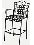 Mandalay Outdoor Iron Bar Height Patio Chair (Set of 2) [Set of 2]