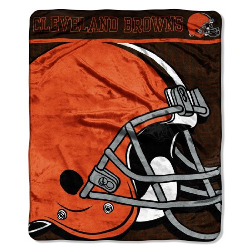 NFL Cleveland Browns 50-Inch-by-60-Inch Micro-Raschel Plush Throw 
