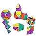Geometiles 3D Building Set for Learning Math, Includes Many Online Activities, 96-pc, Made in USA