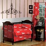 NEBRASKA Huskers CRIB SET with CURTAINS - 9 Pc Set
