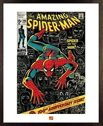 The Amazing Spider-Man - Framed Comic Poster / Art Print (Size: 16" x 20")