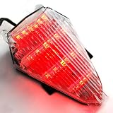 12V LED Integrated Turn Signal Stop Brake Tail Light Clear Lens For Yamaha R6 06-07... by OEM