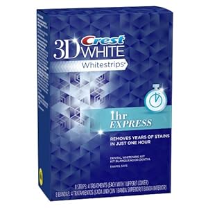 Crest 3d White 1-Hour Express Teeth Whitening Strips 4 Count