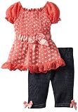 Little Lass Baby-Girls Infant 2 Piece Capri Set with Cap Sleeves
