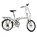 Giantex6 Speed Bicycle Silver School Sports 20" Folding Bike Shimano