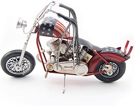 US Harley Davidson, Motorcycle Model, Metal Craft Model, Size : (L)12.5" x (H)8.6" x (W)4.7"