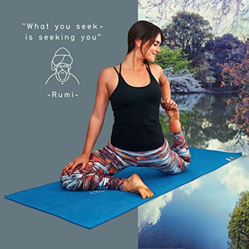 NON SLIP Yoga Mat Towel With Silicone Studs. Thrives in Studios and whilst Traveling