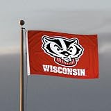 UW Badgers Double-Sided 3x5 Flag
