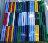 2-Stripe Colored 10ft Rails/Poles Wood Horse Jumps