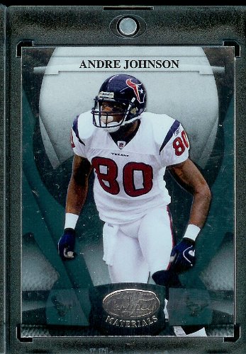 2008 Leaf Certified Materials Football Card - Andre Johnson / Houston Texans / NFL Trading Card in Protective Display Case!