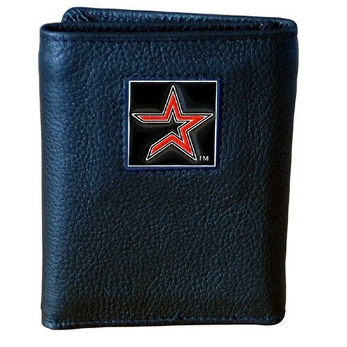 MLB Houston Astros Genuine Leather Tri-fold Wallet
