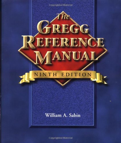 The Gregg Reference Manual