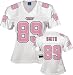 Steve Smith White Reebok Fashion Carolina Panthers Women's Jersey