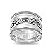 Sterling Silver Woman's Bali Fashion Wide Ring Classic 925 Band 13mm Sizes 6-10