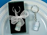 Blue Baby Bottle Keychains (Set of 48) - Baby Shower Gifts & Wedding Favors
