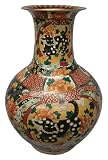 Chinese Regal Fu Dog hand painted porcelain vase - 24H