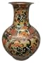 Chinese Regal Fu Dog hand painted porcelain vase - 24"H