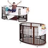 Stokke 652271 Sleepi System II: Crib and Junior Bed Set in Walnut