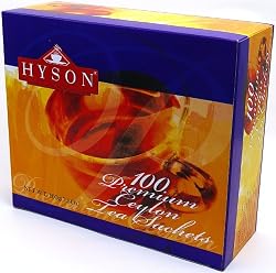 "PREMUIM CEYLON" (Black Tea) "HYSON", 100 Teabags in Cardboard Carton 200g. Ceylon