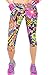 COCOLEGGINGS Womens Slimming Active Workout Capri Leggings Fitted Stretch Tights