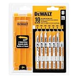 DEWALT DW3744C DEWALT 10-piece Jig Saw Blade Set with case (U shank)