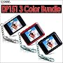 Coby DP-151 1.5 Inch Digital Photo Keychain Multi-Color Bundle With Coby DP151WHT White , Coby DP-151BLK Black & Coby DP-151RED Red
