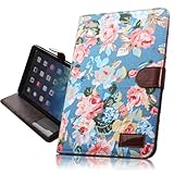 UmingR 花布シリーズブルームローズジャンファブリック布スタイルスプライスヒットカラースタンドホルダーハンドフリーウォレットの携帯電話ケースカバーバッグにカラフルな柄の描画を印刷PU素材縫うフリッ