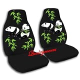 2 black Panda car seat covers for a 2000 Pontiac Sunfire by Designcovers